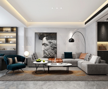 Modern A Living Room-ID:334977789
