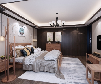 New Chinese Style Bedroom-ID:602193287