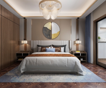 New Chinese Style Bedroom-ID:778685785