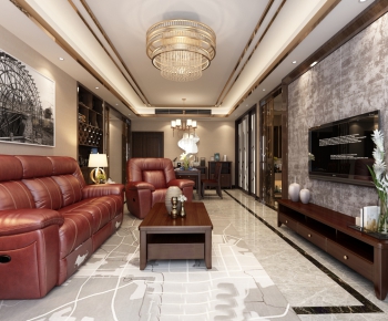 Hong Kong Style A Living Room-ID:666838196