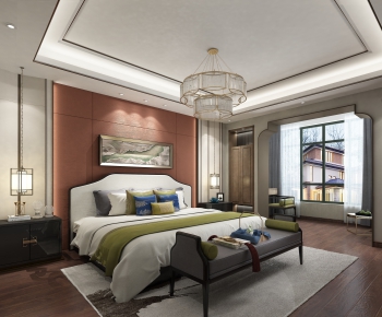 New Chinese Style Bedroom-ID:126188698