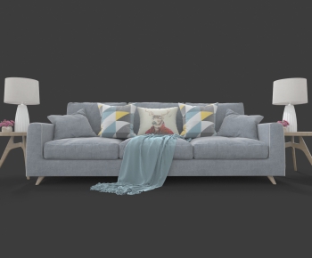 Nordic Style Three-seat Sofa-ID:968019555
