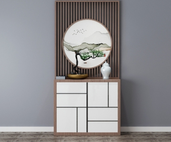 New Chinese Style Side Cabinet/Entrance Cabinet-ID:113707245