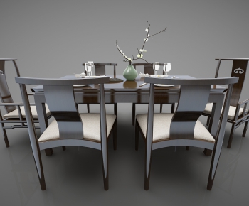 New Chinese Style Dining Table And Chairs-ID:217005636