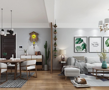 Nordic Style A Living Room-ID:443052566