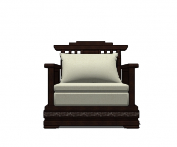 新中式单人沙发-ID:193293152