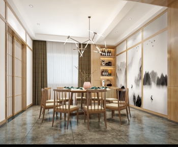 New Chinese Style Dining Room-ID:898242393