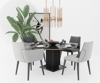 Modern Dining Table And Chairs-ID:568202586