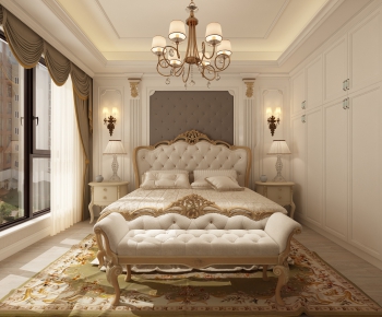 Simple European Style Bedroom-ID:355117786