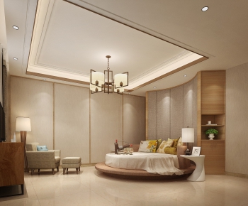 New Chinese Style Bedroom-ID:972621941