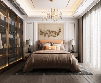 Simple European Style Bedroom-ID:859833948