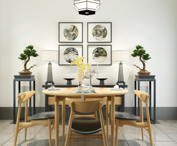 New Chinese Style Dining Table And Chairs-ID:872078731