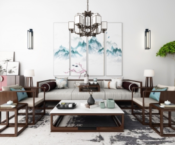 New Chinese Style Sofa Combination-ID:220710372