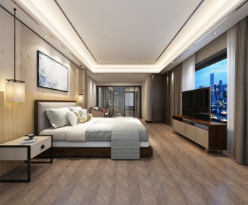 New Chinese Style Bedroom-ID:335468322