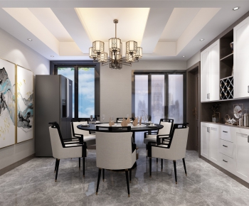 New Chinese Style Dining Room-ID:193261513
