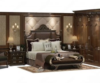 European Style Double Bed-ID:867227812