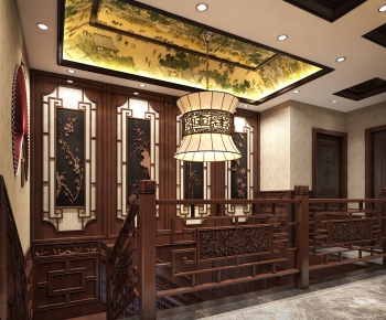Chinese Style Stairwell-ID:353621619