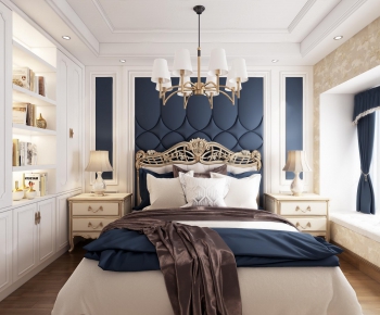 Simple European Style Bedroom-ID:544362834