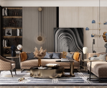 Modern A Living Room-ID:495864737
