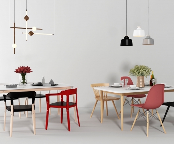 Nordic Style Dining Table And Chairs-ID:962641612