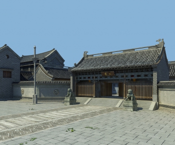 Chinese Style Ancient Architectural Buildings-ID:528161438