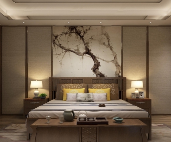 New Chinese Style Bedroom-ID:302596363
