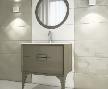 European Style Bathroom Cabinet-ID:546298588