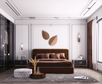 Simple European Style Bedroom-ID:633152486