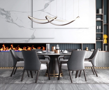 Modern Dining Table And Chairs-ID:368640466
