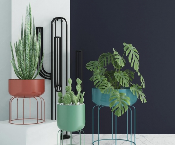 Modern Potted Green Plant-ID:226981533