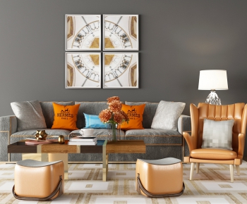 Simple European Style Sofa Combination-ID:598048392