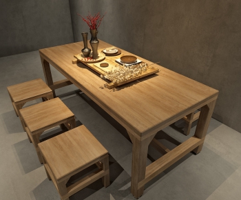 New Chinese Style Dining Table And Chairs-ID:968469681
