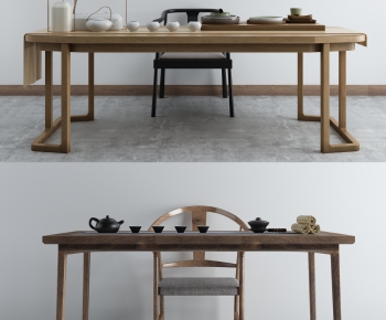 New Chinese Style Tea Tables And Chairs-ID:531899329
