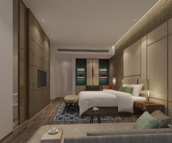 New Chinese Style Bedroom-ID:122413279