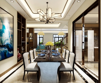 New Chinese Style Dining Room-ID:487266438