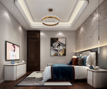 New Chinese Style Bedroom-ID:335976948