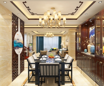 New Chinese Style Dining Room-ID:320664314