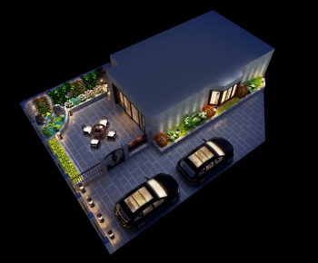 Modern Courtyard/landscape-ID:107047612