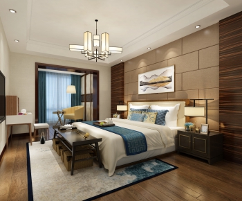 New Chinese Style Bedroom-ID:623188672