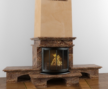 Modern Fireplace-ID:619197898