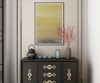 New Chinese Style Side Cabinet/Entrance Cabinet-ID:429723315