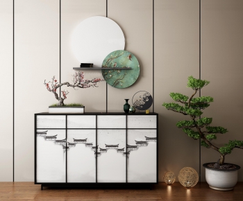 New Chinese Style Side Cabinet/Entrance Cabinet-ID:176823236