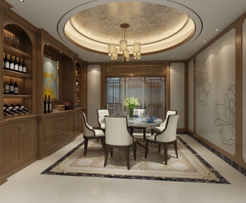 New Chinese Style Dining Room-ID:161197811