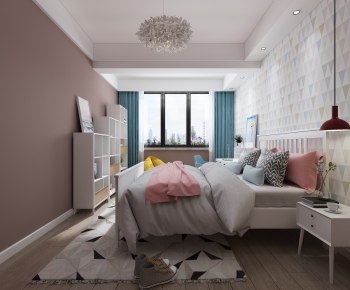 Nordic Style Girl's Room Daughter's Room-ID:438595516