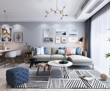 Nordic Style A Living Room-ID:627324722