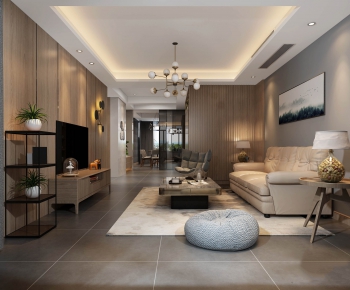 Modern A Living Room-ID:562598215