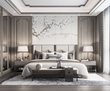 New Chinese Style Bedroom-ID:497866826