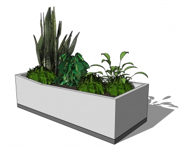 Modern Potted Green Plant-ID:760108142