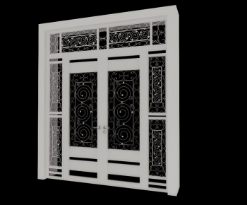 European Style Solid Wood Door-ID:671849153