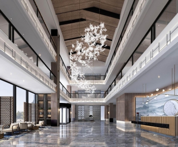 New Chinese Style Lobby Hall-ID:544316196